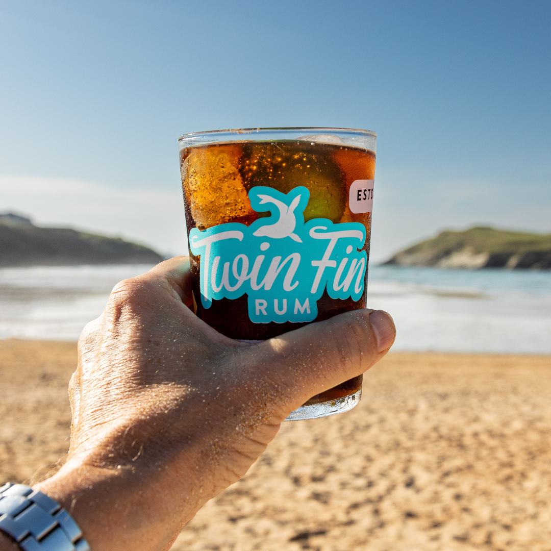 New Twin Fin Tumblers set of 2 Twin Fin Rum