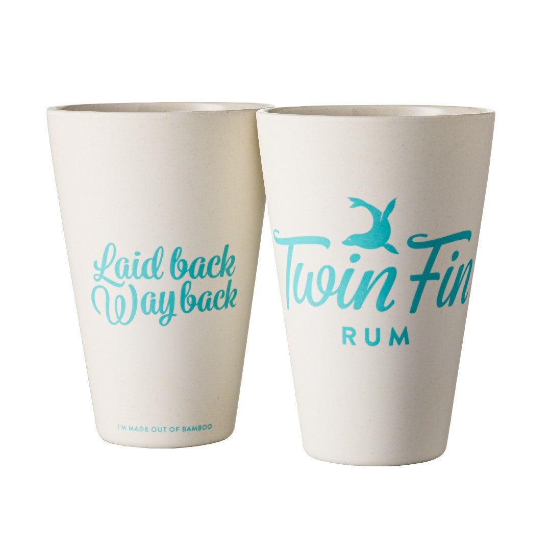 Limited Edition White Bamboo Cups - set of 2